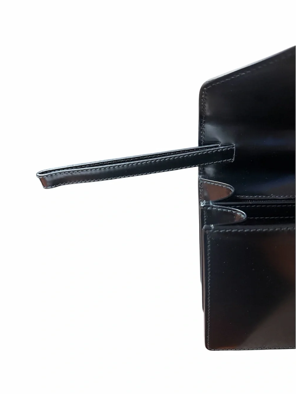 NEW SALVATORE FERRAGAMO 💯AUTHENTIC MENS CLASSIC LEATHER CLUTCH BLACK NWOT